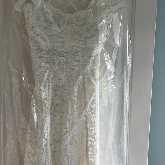 Jonathan Simkhai Lace Bustier Midi Dress Size 6 - Picture 11 of 15